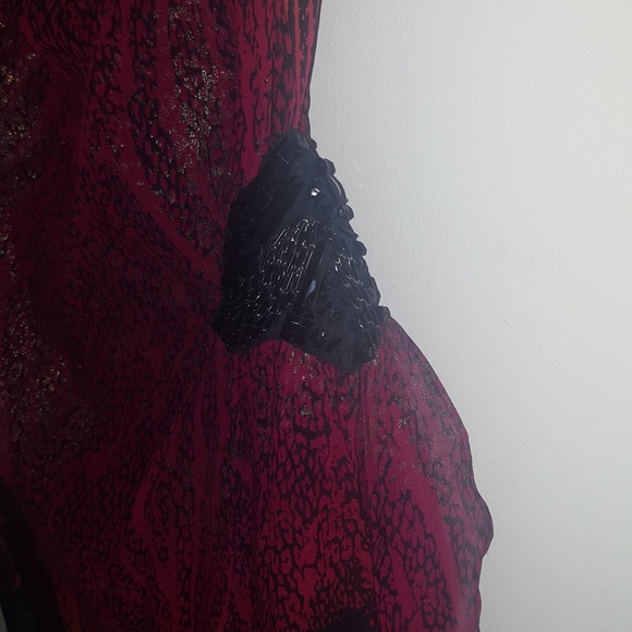 BCBG ONE SHOULDER FLOWY SHIRT - Picture 2 of 6